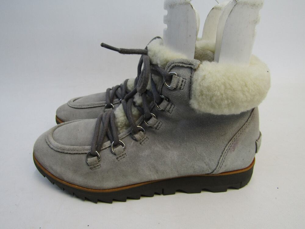 Sorel Women Size 8 M Blue Suede Laces Comfort Ankle Fashion Boots Bootie